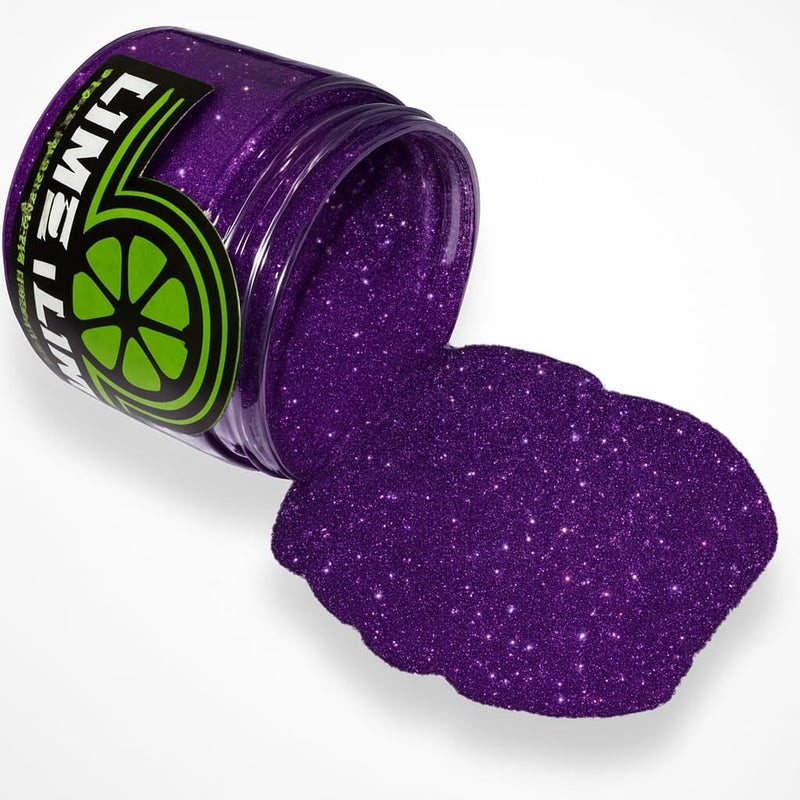 LiME LiNE Sprayable Metal Flake Paint Additive: Solvent Resistant Glitter for Automotive Custom Painting (Purple) - Image 1